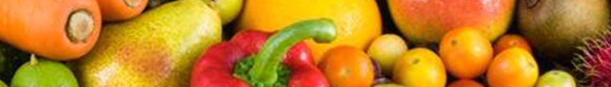 Fresh fruits and vegetables
