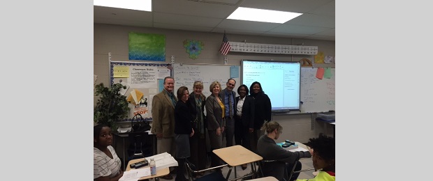 Group photo featuring Molly Spearman and Daniel Oddo