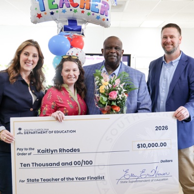 SC Governor's School for Agriculture's Kaitlyn Rhodes Named State Teacher of the Year Finalist
